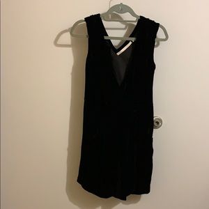 Velvet Minidress! Rachel Rachel Roy black velvet dress with pockets